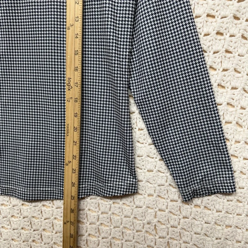 Footjoy Golf Pullover Men's Sz M Blue White Geometric 1/4 Quarter Zip  Long Slv